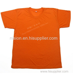 summer round neck 100%polyester 0.5 usd cheap t shirt made in china for election promotion use 120gsm 90 gsm