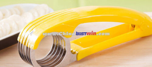 Stainless Steel Banana Slicer Chopper Cucumber Cutter Fruit Salad Helper