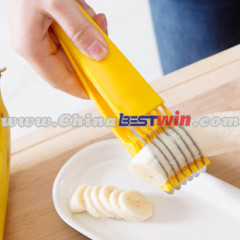 Stainless Steel Banana Slicer Chopper Cucumber Cutter Fruit Salad Helper