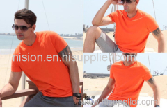 Men's V neck cotton t shirt wholesale cheap