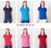 ladies assort plain cotton t shirt