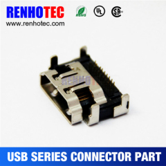 China Supplier USB 3.1 C Type 90 Degree Female USB Connector Price Port