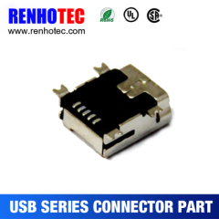 4 Legs Micro USB 3.0 2.0 Type Female 5 Pin Dip Connector