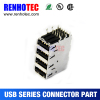 PCB Right Angle USB 4 Port 4P Terminal Micro USB Connector Price