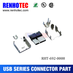 USB 3.0 version Type B Connector Part