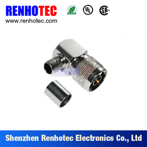 Newest and Lowest Price 90 Degree N Male Crimp Type RF Magnetic N Connectors for 1/2 Cable