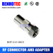 F Male to PAL Male Crimp Electrical Magnetic Adapter Connectors for RG58 RG59