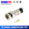 China supplier bnc connector male compression rg59 cable connector