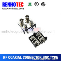 Manufacturer electrical connector 3G 4G 1080P HD-SDI right angle pcb mount bnc connector