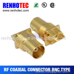 Gold plated female bnc connector with RoHS approved