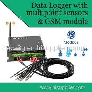 Multipoint Temperature GSM Data Logging