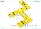 Yellow EVA Foam Toys Jigsaw Puzzle Dominoes With Printing For Children