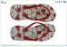Rainbow Sexy Women Plastic Flip Flops With Heat Transfer Printing