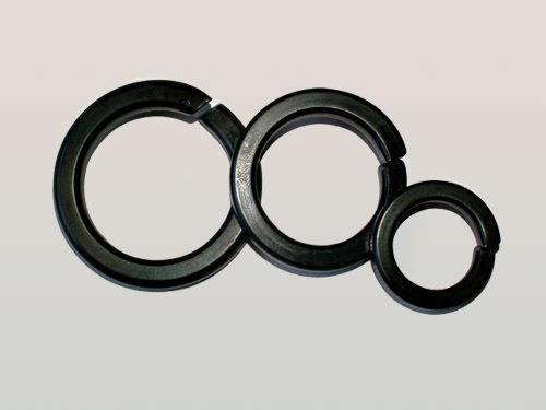 Spring washers oxidized black