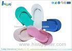 Colorful Foam Disposable Flip Flops Strap Stitching For Bathroom