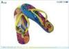 Heat Transfer Printing Beach Slipper With EVA And Rubber Strap Material