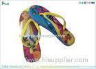 Heat Transfer Printing Beach Slipper With EVA And Rubber Strap Material