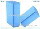 High Density Pure Blue Eva Yoga Foam Blocks Soft Eco - Friendly