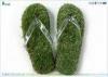 Customized Unisex Massage Artificial Grass Flip Flops With EVA Material