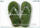 Customized Unisex Massage Artificial Grass Flip Flops With EVA Material