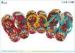 Colorful Ladies Rubber Flip Flops Heat Transfer Printing For Outdoor