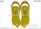 Yellow Disposable Flip Flops High Density Slippers For Men Size 12