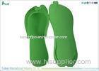 Green Hotel Disposable Flip Flops Foam Comfortable Nonslip Sole
