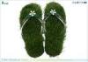 High Density Green Grass Woman Slipper Comfortable With EVA Sole