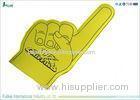 Customizable Yellow Football EVA Foam Hand Number 1 In 450 * 230