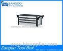 Black Durable Steel 3 / 4 Drawer Intermediate Roller Tool Box