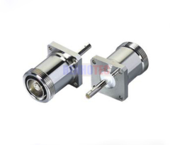 7/16 DIN Female Flange 4 Holes Solder Type Coaxial Connector