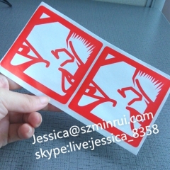 Custom Die Cut Vinyl Label Sticker Eggshell Destructive Security Label Stickers For Outdoor Use