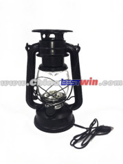Brooklyn Lantern China Factory Supply Solar Energy Rechargeable Battery USB Charger Led Tin Lantern Camping Lamp