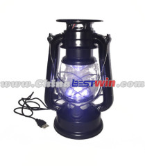 Brooklyn Lantern Christmas Gift Antique Lantern Steel Tin Led Solar Rechargeable Camping Lamp
