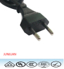 European VDE Two Core Straight Plug 10A Europe power cord