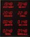 Digital time zone display; digital wall clock; 4 digit 4" led clock display;