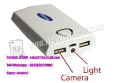 Portable White Poker Scanner/ Samsung Mobile Power Bank Spy Camera