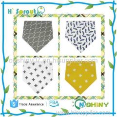 New Design baby bandana bibs set 4pcs in pack