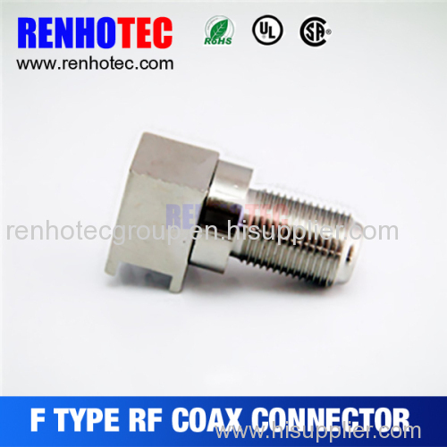 China supplier right angle f connectors support free OEM design