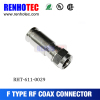 China supply female f connectors coaxial f type for rg174 cable with brass body