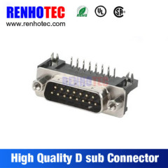 90 Degree VGA 15 Pin Jack D SUB Connector