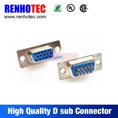 Straight VGA 15 Pin Female Male D SUB Connector