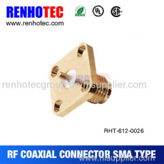 RF coaxial female flange SMA connectors