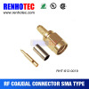 Male crimp smb cable connector for RG174 RG179 RG58 RG59 coaxial cable