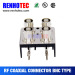 R/A BNC Jack PCB Mount Brass Pin Connectors RF Magnetic Electronic Connectors