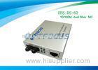 10 / 100M 1310nm SM Fiber Ethernet Media Converter Black Silver 60Km SC External Power