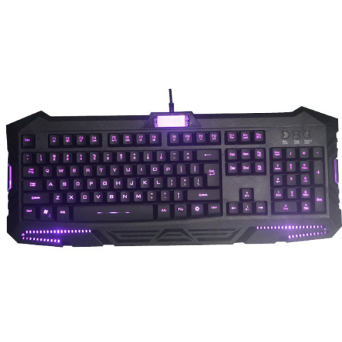 3 colors changeable led backlit gaming keyboard