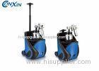 Two Wheel Trolley Paint Spray Guns HVPL 1.0mm 32000 rpm Blue 110V 2.5kgs