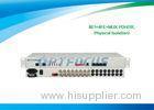 RJ45 8 E1 PDH Fiber Optical Multiplexer Ethernet Multiplexing Auto - MDIX 19