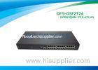 1310nm Single Mode Fiber Optic Switch 2 SFP 1000 BASE - Fx 24 10 / 100 / 1000 BASE - Tx